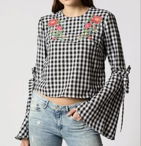 Haute Rogue Gingham Top